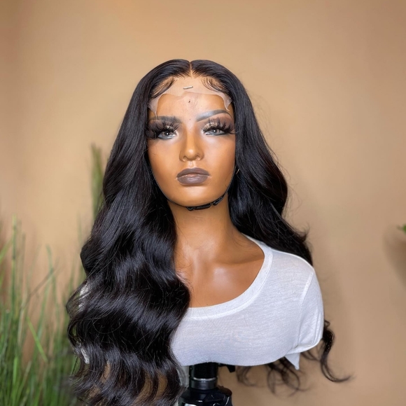 100% Virgin human hair 5*5 lace closure 28 inches body wave. HD lace